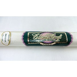 Antique White All Cotton Aida Cloth 16-Count Cross Stitch Fabric 15" x 18" One Piece