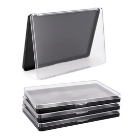 Magnetic Makeup Palette with Clear Top  3Pack Empty Eyeshadow Pan Dispensing Storage Box 60Pcs Adhesive Metal Stickers for DIY Cosmetics Lipstick Blush Powder-7.71”X4.33”Palette - Size: Palette - 7.87”X5.51”