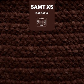 myboshi Velvet XS Fluffy Thin Chenille Yarn Crochet Knitting Mini Amigurumi Accessories Clothing 50g Ll 90m Brown (Cacao) 10 Balls