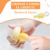 COME Cepillos de Limpieza para Botellas, 4 Piezas, Rosa |