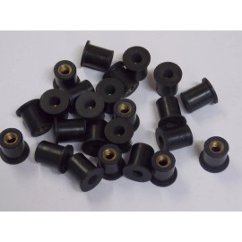 Online Auto Supply 25 1/4” - 20 RUBBER WELL NUTS FOR 1/2” HOLE GM 528846