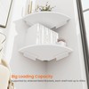 Homode Corner Floating Shelves, Set of 4 Round Corner Shelf