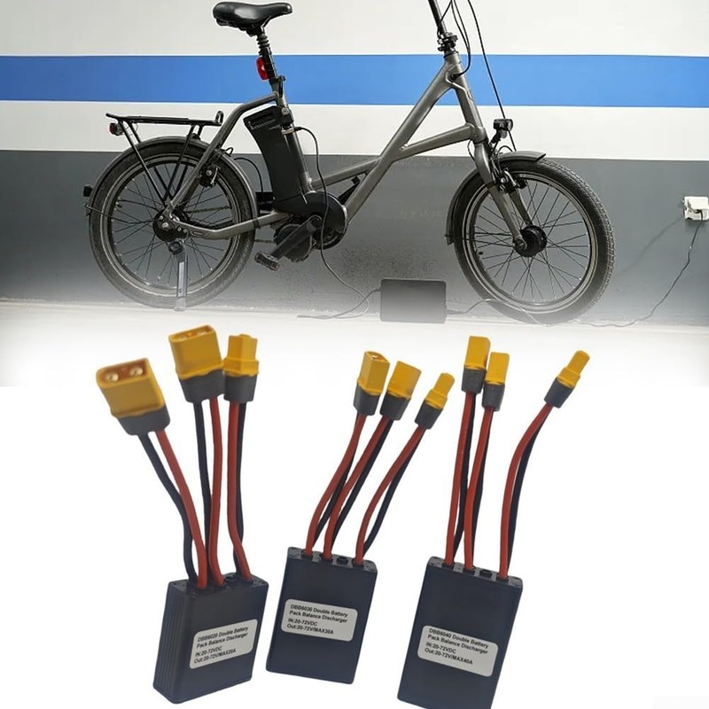 Electric Bicycle Double Battery Connection Adapter Switcher Module 20A/30A/40A Ebike