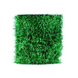 Mandala Crafts - Guirnalda de oropel verde para árbol de Navidad, guirnalda verde de Navidad, guirnaldas de papel metálico fino con purpurina, decoración de fiesta, boda