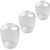Bubble Glass shade, LEDupdates 3 Pack 5" wide Clear Seeded