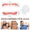 SPOKKI 4 Pairs of Fake Teeth, False Teeth Veneers, Cosmetic