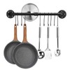 Toplife 31.5 inch Pot Rack, Kitchen Wall Mounted Detachable Pan