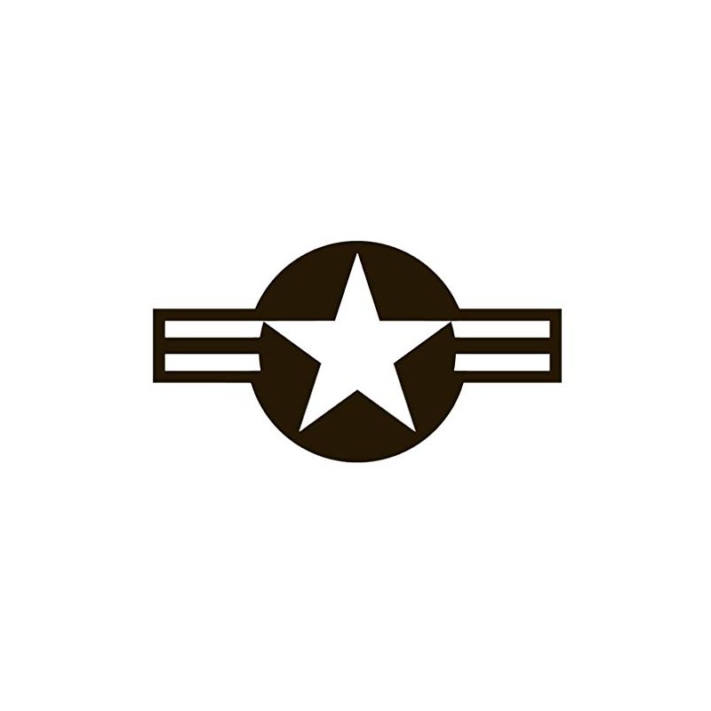 US Air Force Star Vinyl Sticker Decals (Pack of 2)