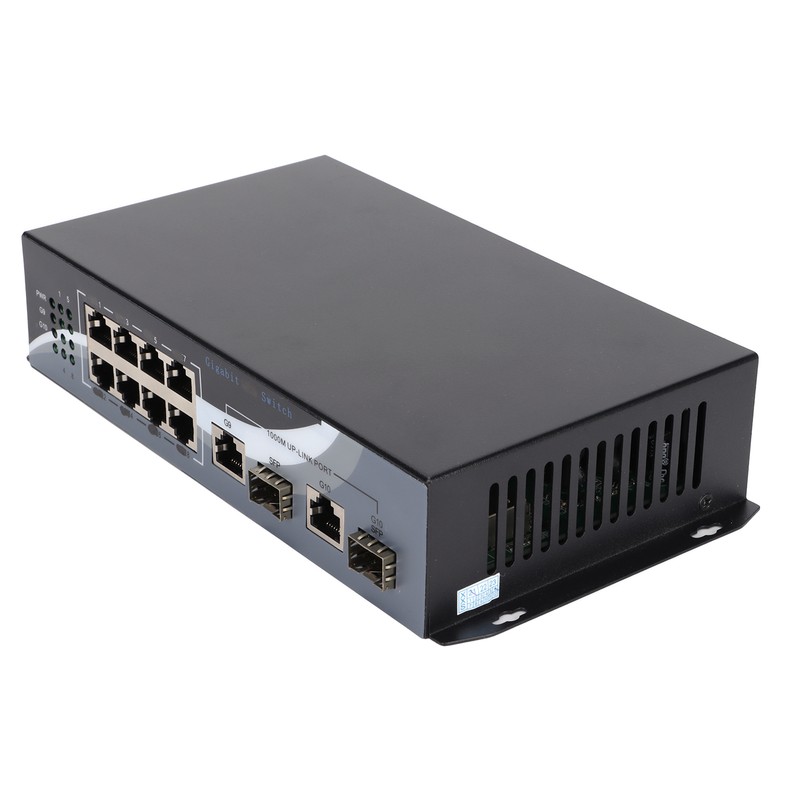 Ethernet Media Converter Twisted Pair RJ45 10/100/1000M 2 Optical Fiber