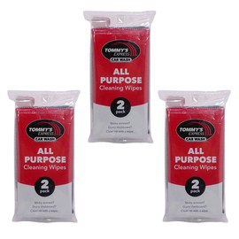 Tommy's Express Interior Detail Kit - Microfiber Cloth, 2 Shop Towels, 2 All-Purpose Wipes, 2 Glass Streak-Free Wipes and 2 Signature Tommy's Clean Car Scent Vent Air Fresheners (9 Piece Set) (3)