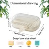 Yharnamite 2 Pcs Travel Soap Case Box, Portable Bar Soap