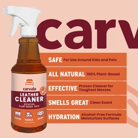Carvida Leather Cleaner, Plant-Based Cleaner for Car Seats, Leather, Vinyl, 16oz