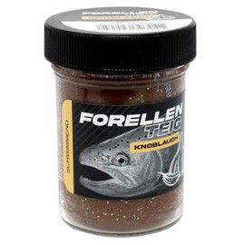 FTM Trout Dough Floating 50 g – Trout Dough, Colour/Aroma: Brown – Garlic