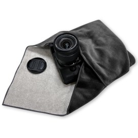 ComfortAce Camera Wrapping Cloth for Camera as Protective Case for Photography Equipment in Backpack, Bag, Pouch etc. Fits Full Format DSLR, Lens, Tripod, Tablet PC etc., black, wrapping cloth