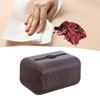 Tissue Box Cover Wood Grain Easy Refill Rectangular Stylish Elegant