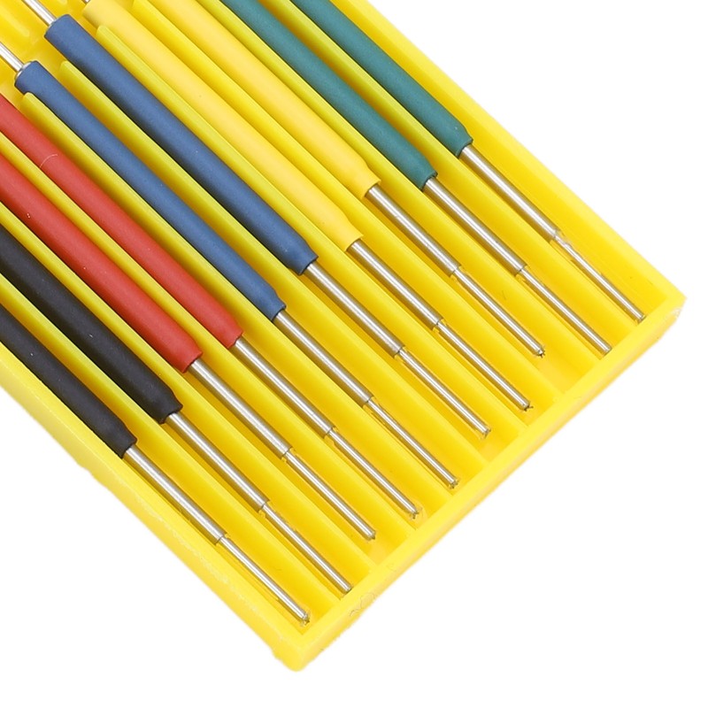 10Pcs Mini Grabber SMD IC Test Hook Clips Silicone Jumper