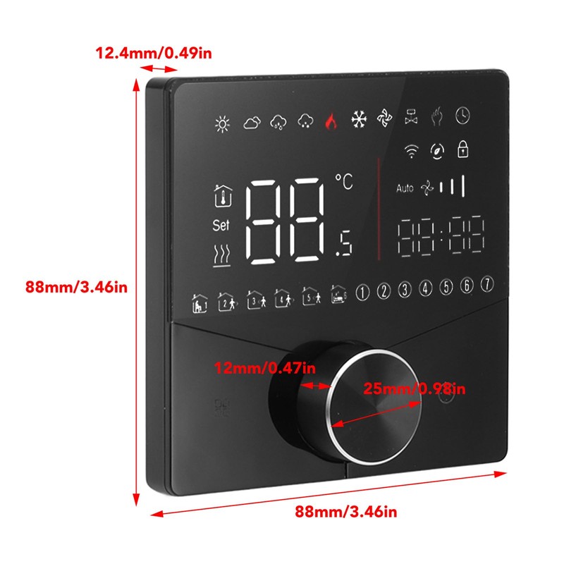 Kuuleyn Smart Thermostat, Programmable Home Thermostats, Smart Digital Thermostat LCD