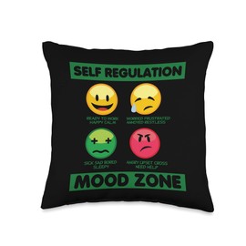 Self Regulation Mood Zone, Occupational Therapy Therapist Throw Pillow
