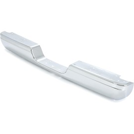 KUAFU Rear Bumper Face Bar Compatible with 1994-2002 Dodge Ram 1500 2500 3500 Fleetside/Styleside Replacement for 55076634AE 55076634AC 55076634AD 55076634AF CH1102344 Steel Chrome Heavy Duty Silvery