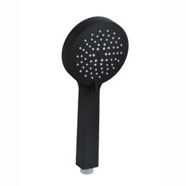 ENKI, E22, Black, Modern Handheld Shower Head, 3-Function Shower Head, Modern Design Replacement Shower Heads, Easy Clean & Easy to Install, No Tools Required, Standard UK Fitting