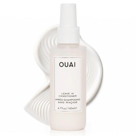 OUAI Acondicionador sin enjuague y protector térmico para el cabello - Prepara el cabello para el peinado o usa como spray desenredante para combatir el encrespamiento y el cabello rebelde - Sin
