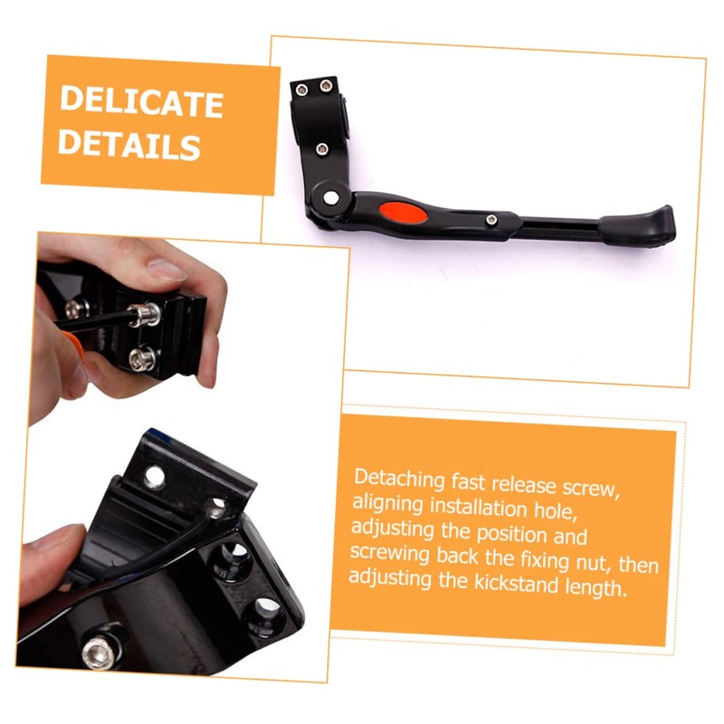 COHEALI 1 Set Aluminum Alloy Bike Kickstand Versatile Foot Support