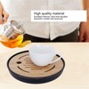 Bamboo Tea Tray, Portable Round Dry Tea Tray, Multifunctional Tea