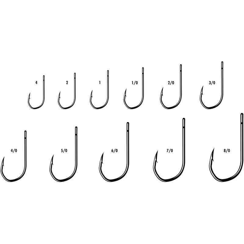 TechSet Siwash Open Eye 1X Black Nickel #2/0