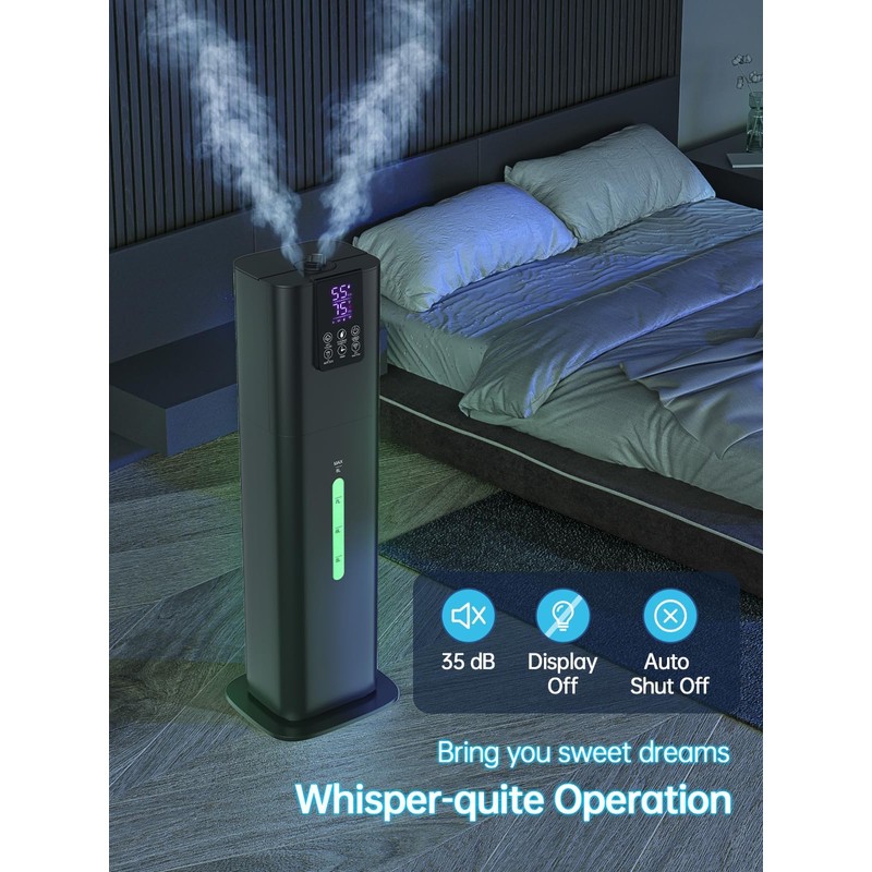 8L Smart Humidifiers for Bedroom Large Room, 2.1Gal Cool Mist