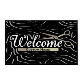 VictoryStore Custom Beauty Salon Doormat 36 by 60 Inches, Welcome Beauty Salon Door Mat, Tufted Loop Top, Durgan Rubber Backing