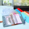 moinkerin Pack of 15 A6 Binder Pockets 6-Hole Transparent PVC