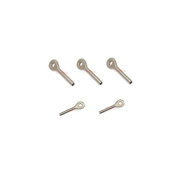 5 PC 1/8'' Wire Rope Swage Eye Terminal Hand Aircraft