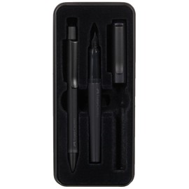 FABER-CASTELL Hexo 140579 Gift Set Black with Fountain Pen M and Twist Ballpoint Pen B