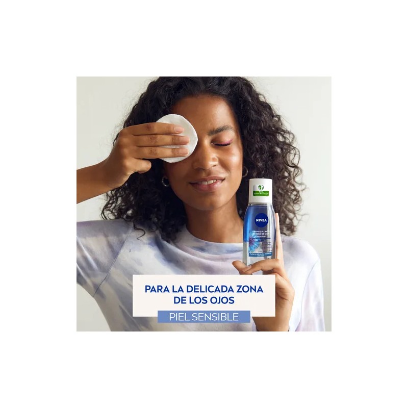 Nivea desmaquillante facial bifásico de ojos con biotina y flor