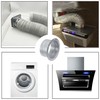 Rrina Dryer Vent Wall Plate 4Inch Metal Air Duct Connector