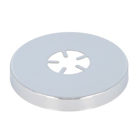 tecuro Push Rosette (3/4) Diameter 27 mm x Diameter 80 mm x Height 10 mm Chrome-Plated Brass