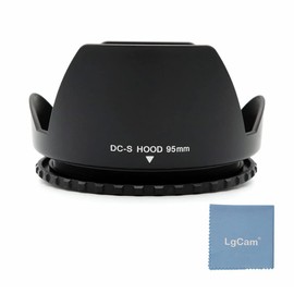 LingoFoto Universal 95mm Screw Mount Flower-Shaped Lens Hood