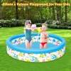 Inflatable Baby Swimming Pool Portable Round Kiddie Paddling Pool Little