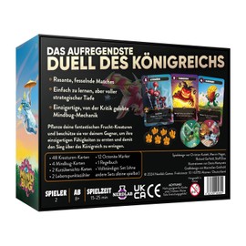 Nerdlab Games Mindbug Kingdom of Battle Fruits Strategic Card Game 2 Players Ages 8+ 15-25 Minutes Playing Time
