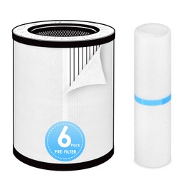 HSIAMEN [6-Pack] Pre-Filter Compatible with HoMedics Air Purifier Filter Replacement AP-T20 AP-T20WT AP-T22 AP-T20BK TotalClean Tower, Fit Part# AP-T20FL
