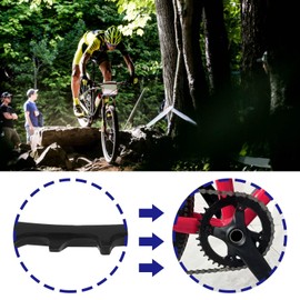 VGOL Black Oval Bicycle Chainring 96 BCD 32T Bike Narrow Wide Round Chainring Single Chain Ring for Mountain Bicycle Chain Ring