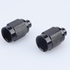 AC PERFORMANCE Aluminum Black Hardline Fitting -3AN Female Tube Nut
