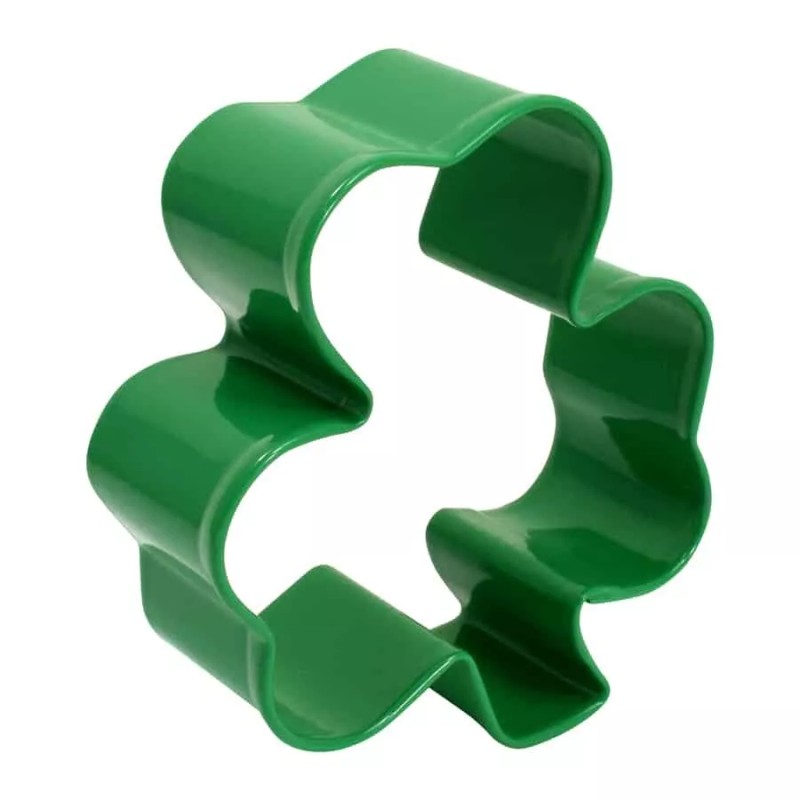 R&M Green Shamrock 3" Steel Cookie Cutter R&M St Patrick's