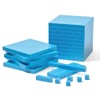 hand2mind Blue Plastic Base Ten Blocks Complete Set, Place Value