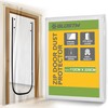 BLOSTM Dust Door Cover with Zip - Clear Door Protector,