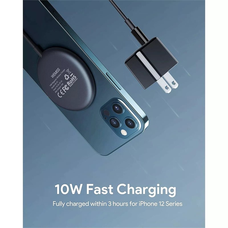 Wemiss WL-A1 Magnetic Wireless Charger MagSafe Charger with 20W USB