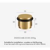 Brass Door Stopper - Matte Gold, Antique Bronze & Nickel