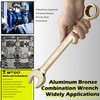 WEDO Non-Sparking Combination Wrench, Spark-free Safety Combination Spanner, Aluminum Bronze,