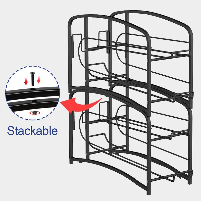 Auledio Stackable Beverage Can Dispenser Rack, Storage Organizer Holder for