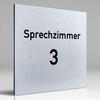 Türschilder24 Aluminium Dibond Door Sign 120 x 120 x 3